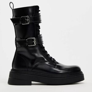 Zara Buckled Laced Ankle Boots